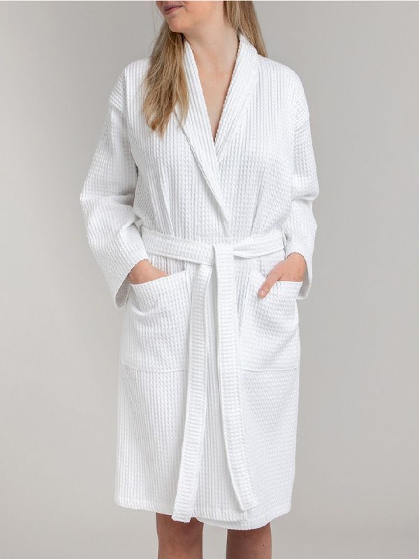 Robe de bain 100% coton 450g/m² NID D’ABEILLE